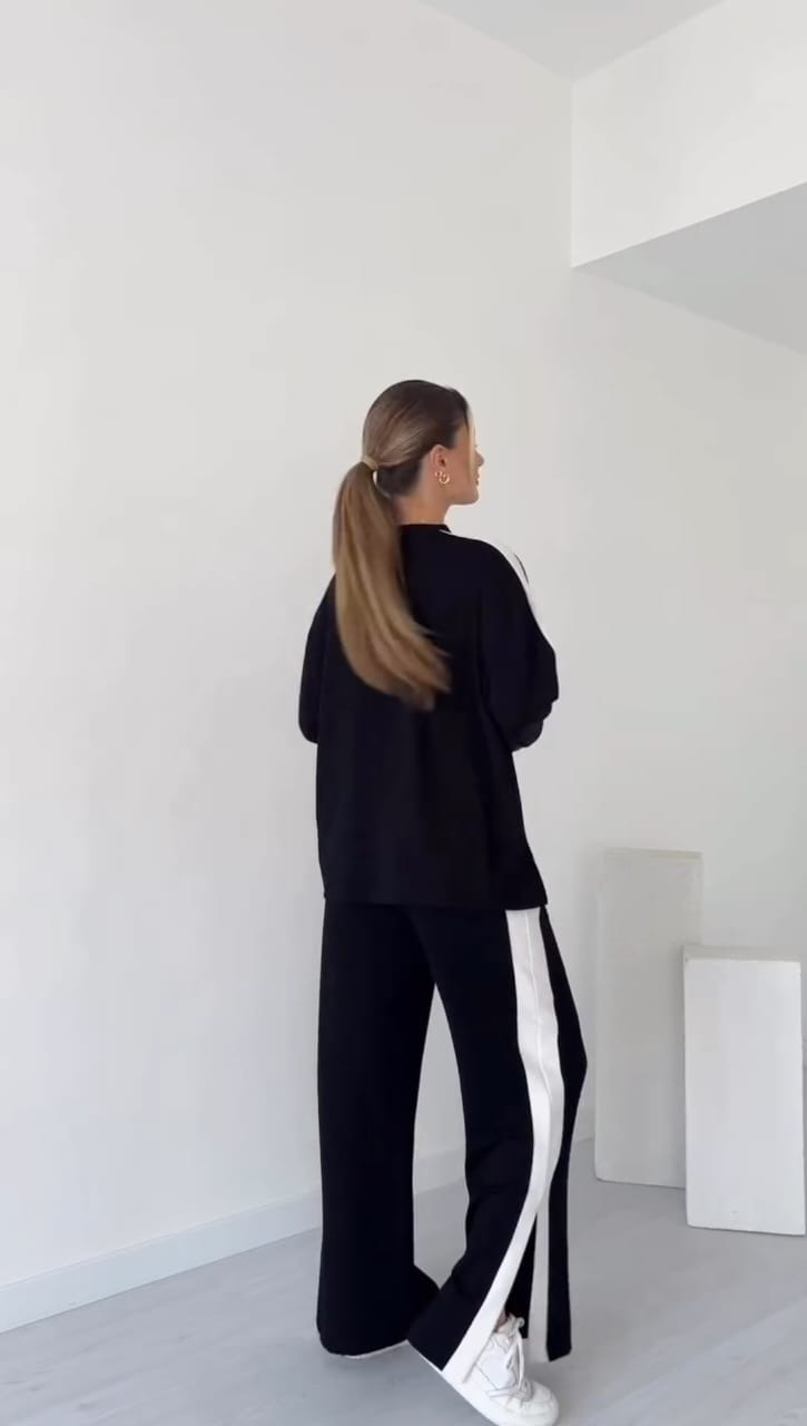 Women’s Co-Ord Set winter Srtip Tack suit