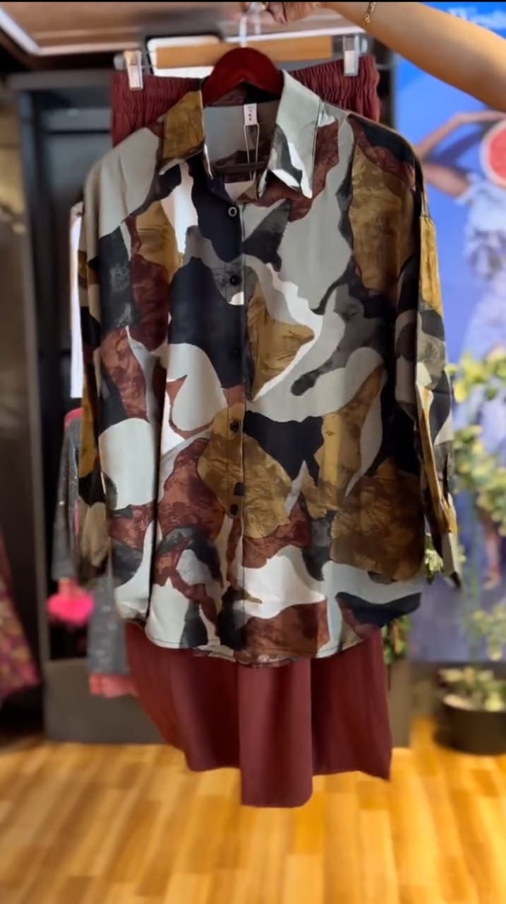 Women Shirts Print Palazo Style Preet