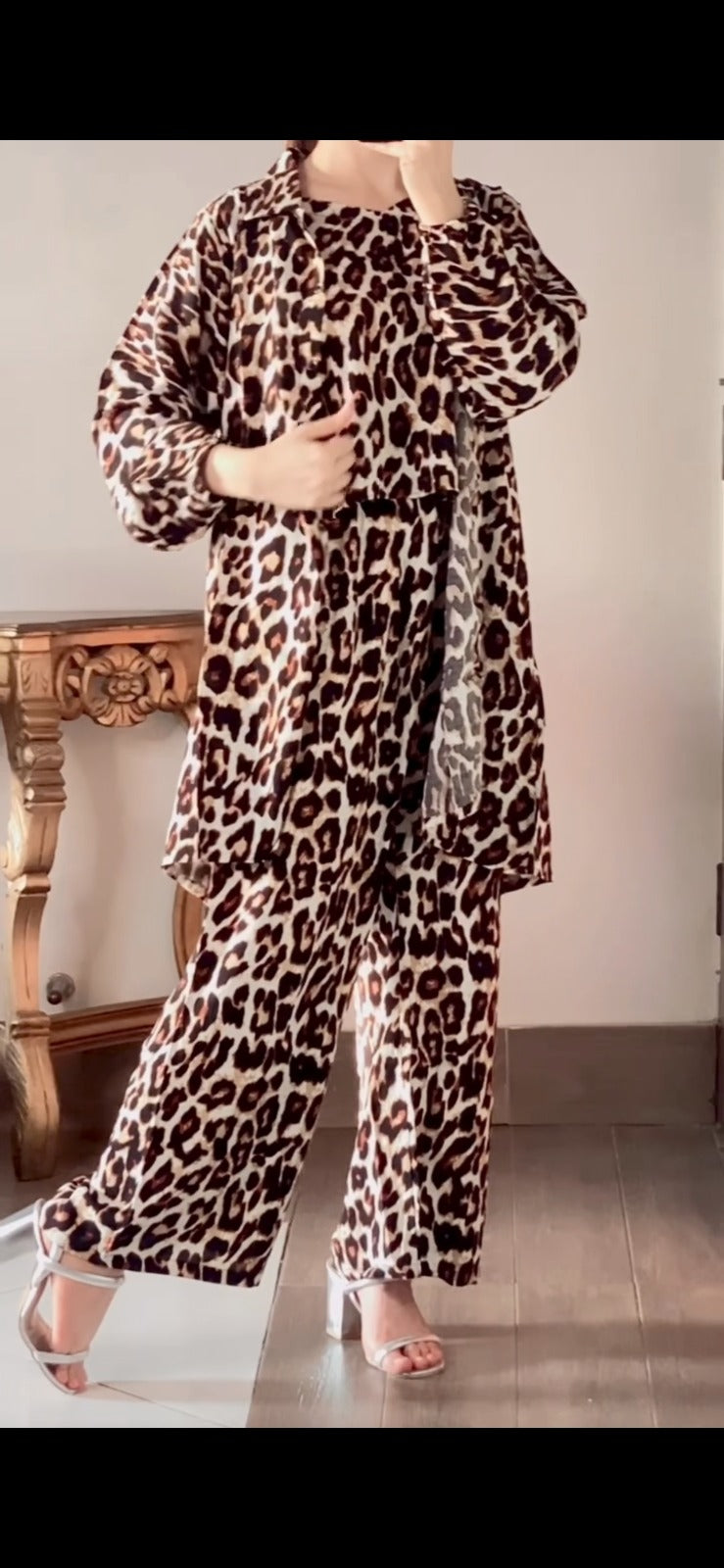 Cheetah Printed 3pec pret
