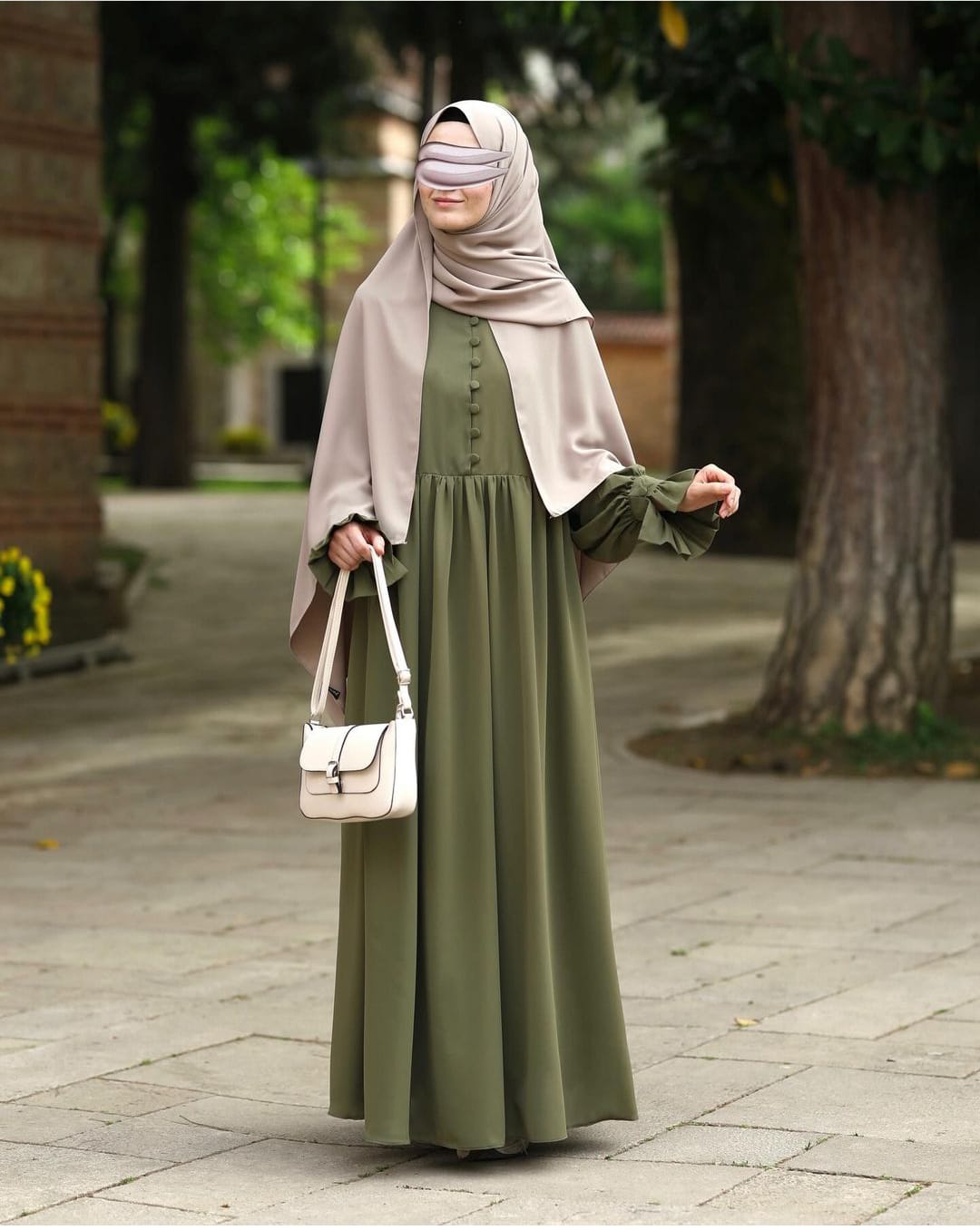 New long Turkish Abaya with stoller