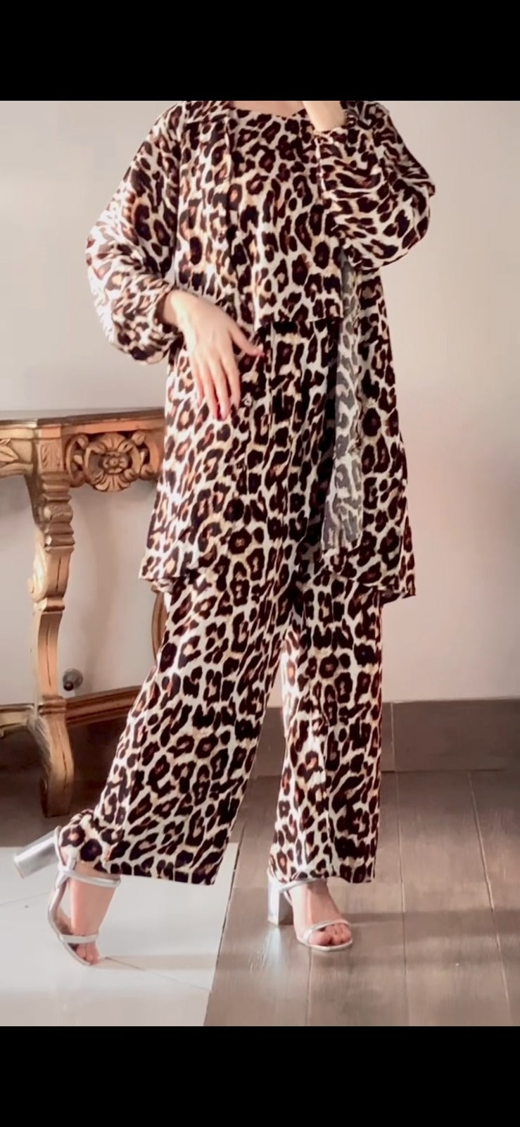 Cheetah Printed 3pec pret