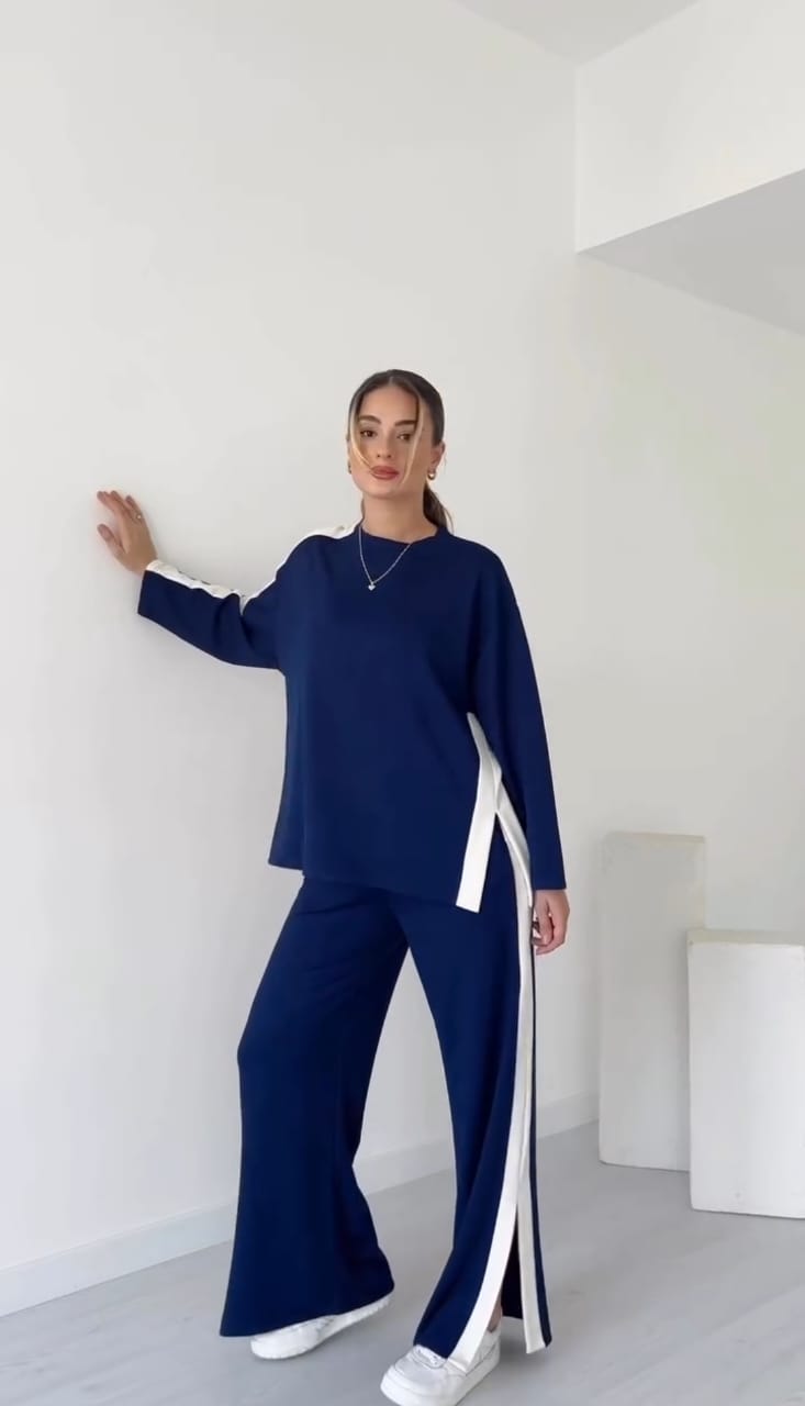 Women’s Co-Ord Set winter Srtip Tack suit