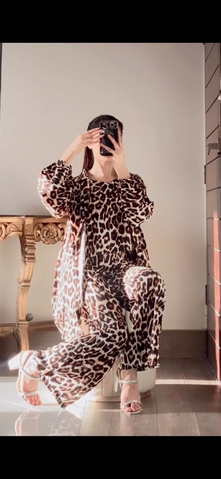 Cheetah Printed 3pec pret