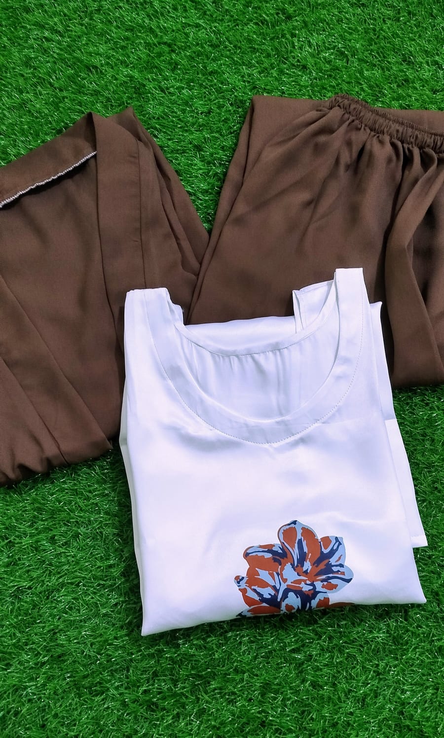 Premium Floral Shurg Style  Three-Piece