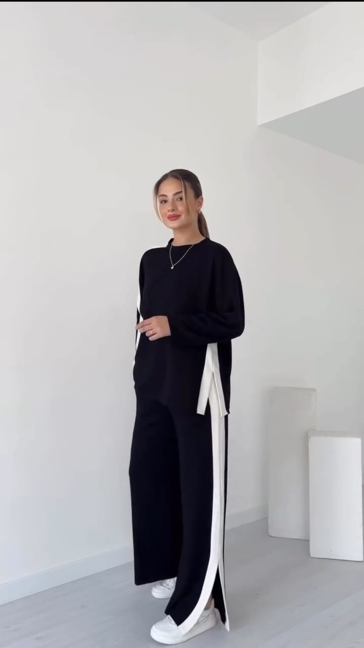 Women’s Co-Ord Set winter Srtip Tack suit