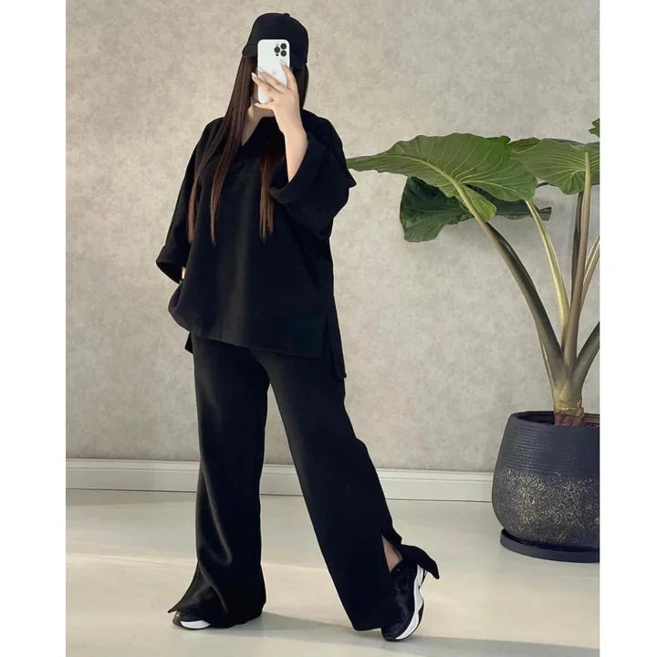 Winter Bottom Cut Style 2 Pcs Outfit -0564