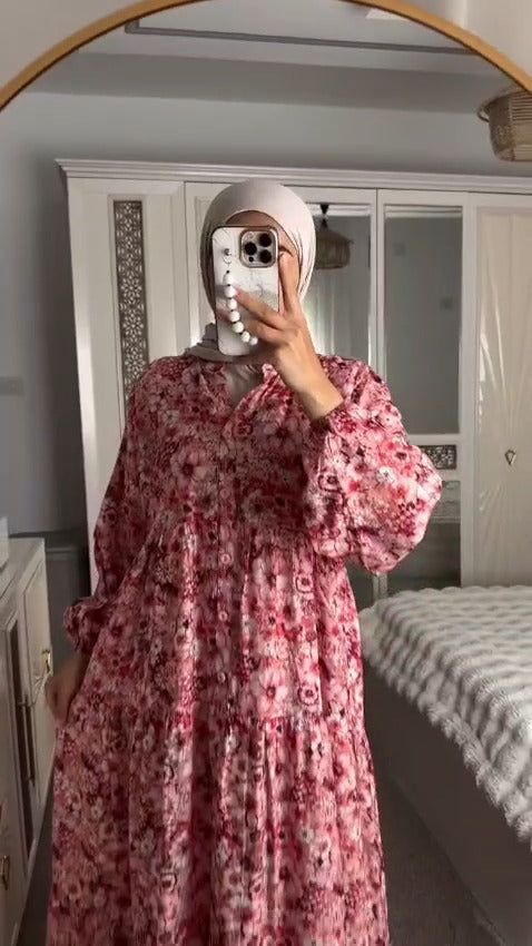 Floral Turkish Long Flair With Stoller