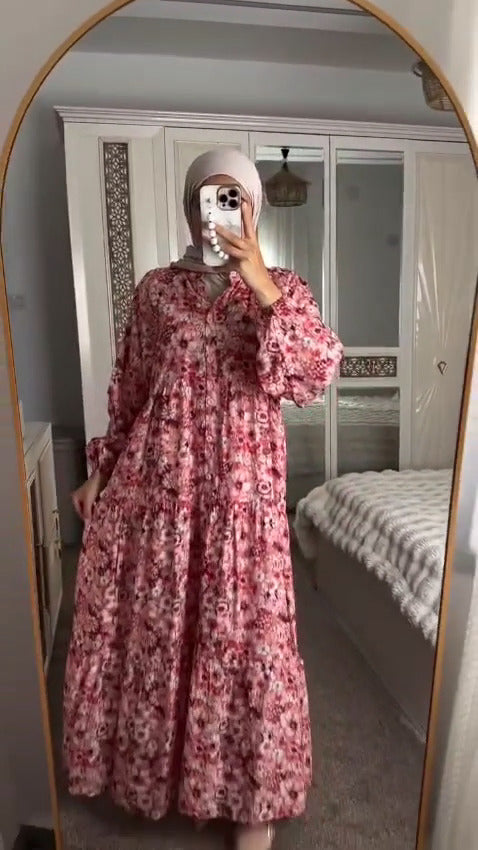 Floral Turkish Long Flair With Stoller