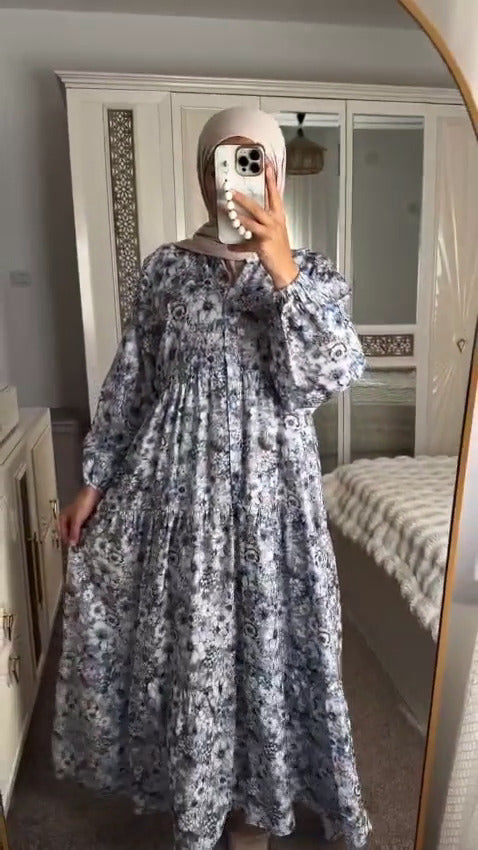 Floral Turkish Long Flair With Stoller