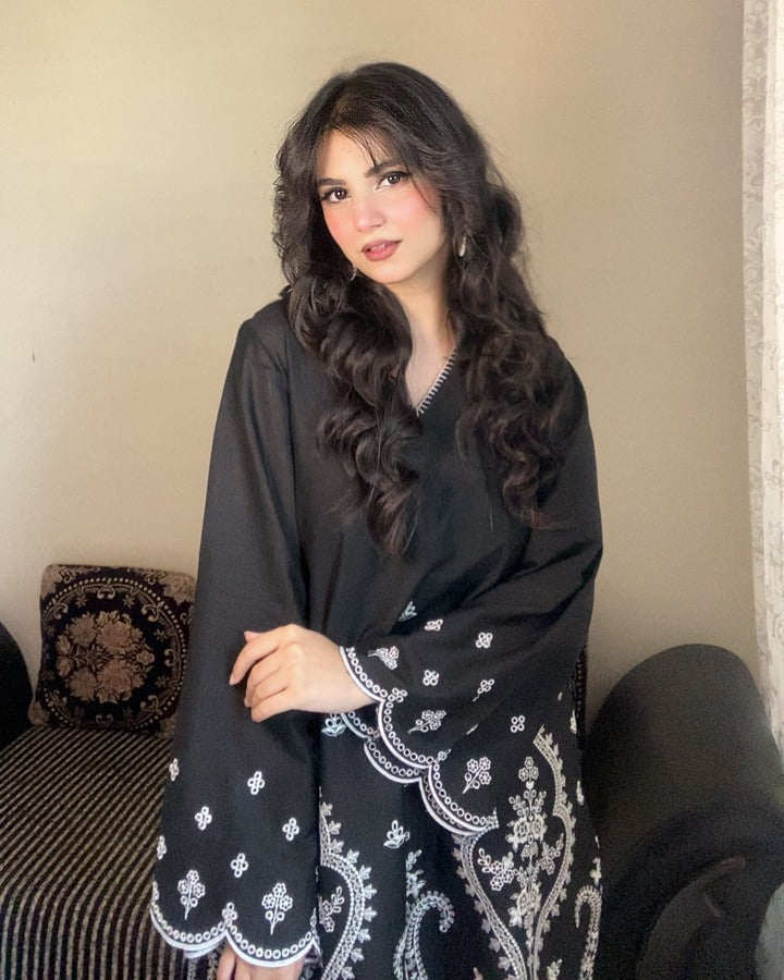Black Buy embroidered dress