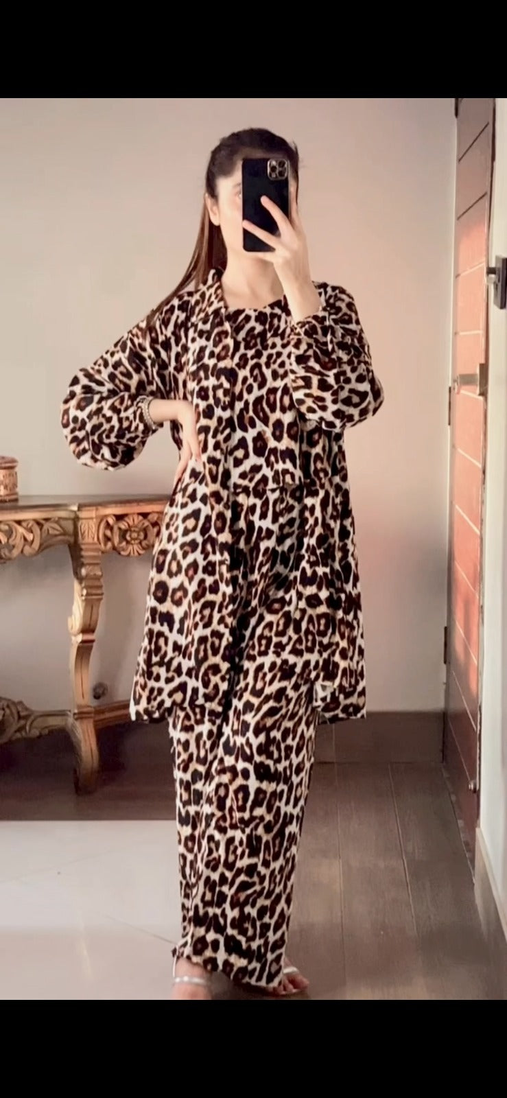 Cheetah Printed 3pec pret