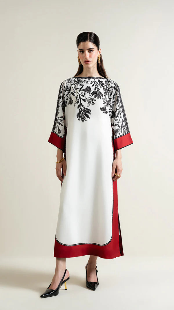 Floral Noir Luxe Suit with dupatta